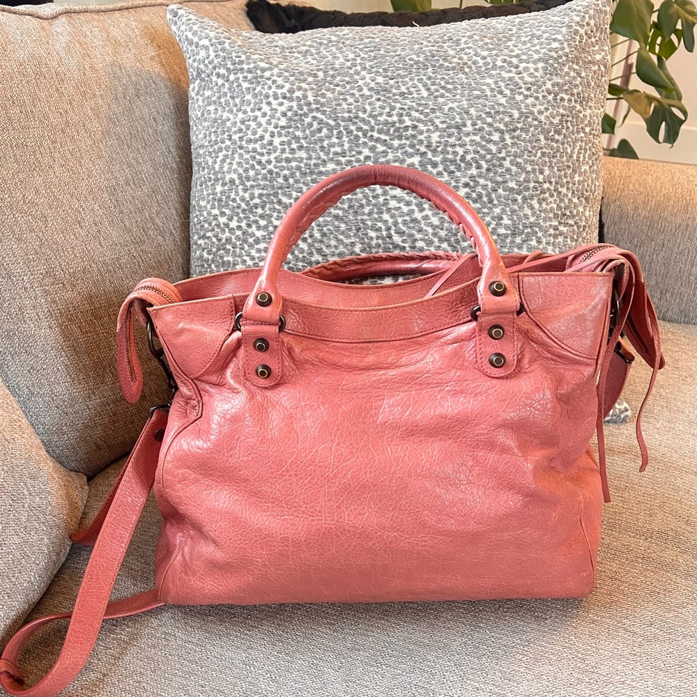 Balenciaga Agneau Classic Hardware City Velo Pink Sorbet Bag - Picture 3 of 15